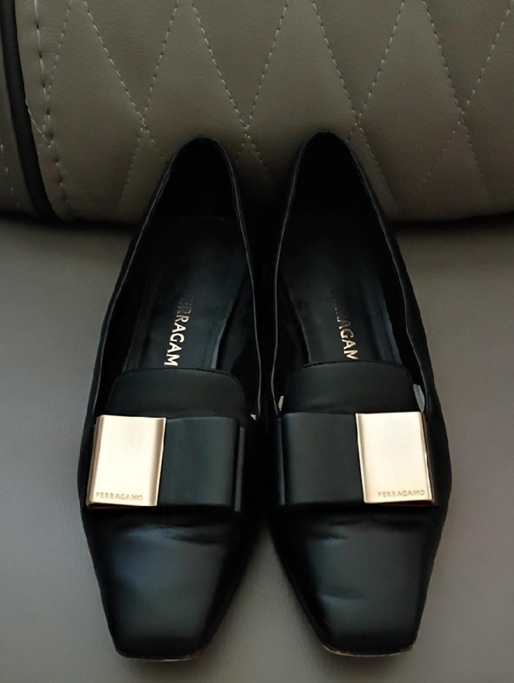 Salvatore Ferragamo Leda Women's Lambskin Leather Loafers (Sz. 8.5)